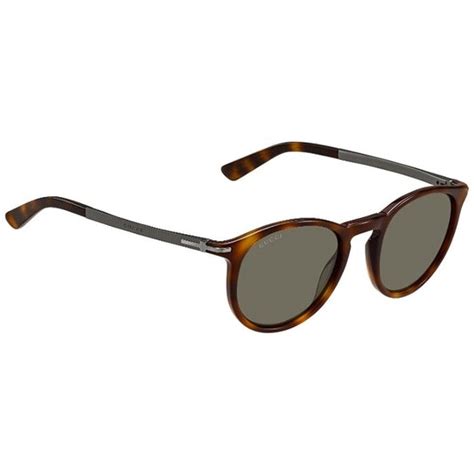 Gucci Havana Men's Round Sunglasses GG1110/8E270